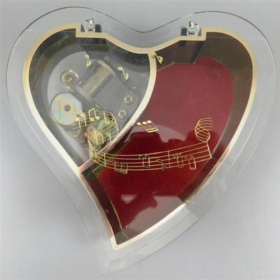 129 Lot of 2 Music Boxes- Reuge Doctor Zhivago and Heart No Name 4 -6 inches