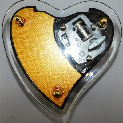 129 Lot of 2 Music Boxes- Reuge Doctor Zhivago and Heart No Name 4 -6 inches