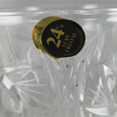 133 Large Crystal 24% Lead Vase 5 x 8