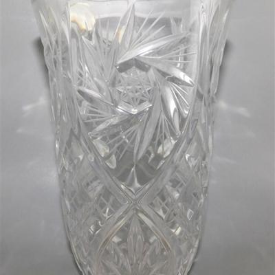 133 Large Crystal 24% Lead Vase 5 x 8