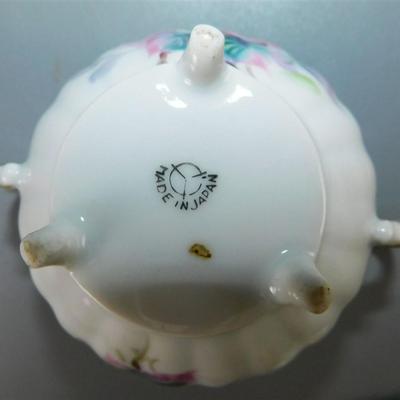 134 Lot of 5- Cream and Sugar with Floral Design Made in Japen 3 1/2 x 4- Arnart Decorative Pitcher 5 in - Serenity Prayer Precious...