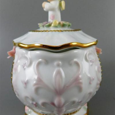 134 Lot of 5- Cream and Sugar with Floral Design Made in Japen 3 1/2 x 4- Arnart Decorative Pitcher 5 in - Serenity Prayer Precious...