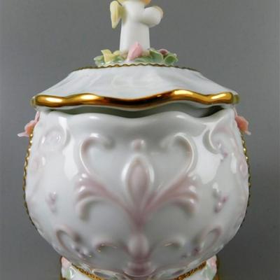 134 Lot of 5- Cream and Sugar with Floral Design Made in Japen 3 1/2 x 4- Arnart Decorative Pitcher 5 in - Serenity Prayer Precious...