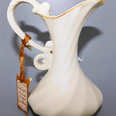 134 Lot of 5- Cream and Sugar with Floral Design Made in Japen 3 1/2 x 4- Arnart Decorative Pitcher 5 in - Serenity Prayer Precious...