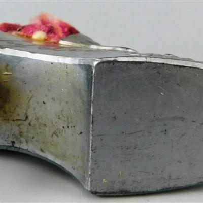 136 Vintage Metal Shoe Pin Cushion. Dorothy Lee Engraved on the Side. Made in Japan 3 x 2