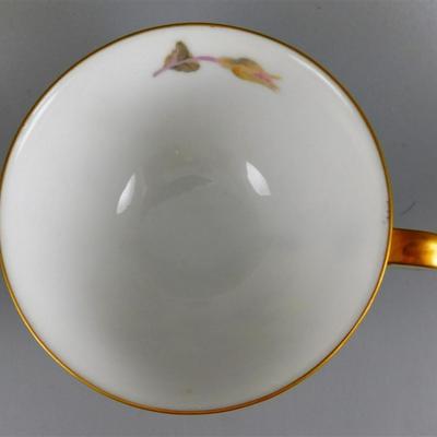 140 Lot of 4 Cups and Saucers with Stands- Royal Dover Made in England /Made In China/ Alpine