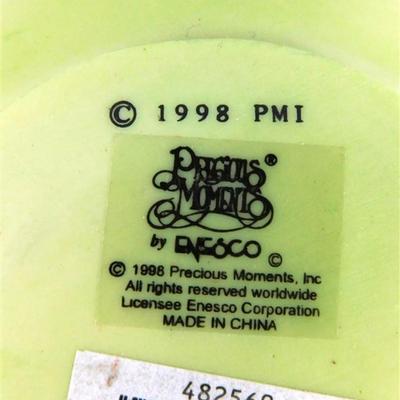 143 Ensco Precious Moments 1998 Mini Tea Set - Garden - 4 1/2 Plate