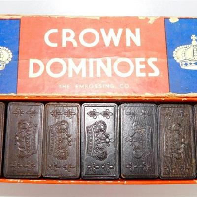 144 Lot of 2 Dominos Sets- Magna The Embossing Co./ Crown The Embossing Co.
