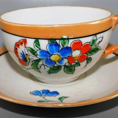 150 Lot of 4 Cups and Saucier with Stands- Betson's / MT Japan / Sealy / Made in Japan