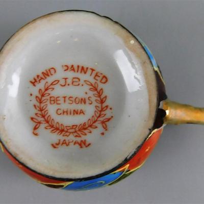 150 Lot of 4 Cups and Saucier with Stands- Betson's / MT Japan / Sealy / Made in Japan