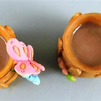 151 Ensco Precious Moments 2000 Mini Tea Set- Garden 4 inch Plate