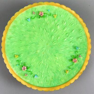 151 Ensco Precious Moments 2000 Mini Tea Set- Garden 4 inch Plate