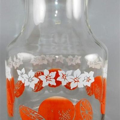 156 Vintage Glass Juice Jug #2 on Bottom 9 x 5