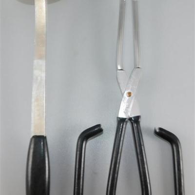 158 Vintage Black Handle Kitchen Lot of 7- EKCO Flint / Household/ B&F System / Few No Names