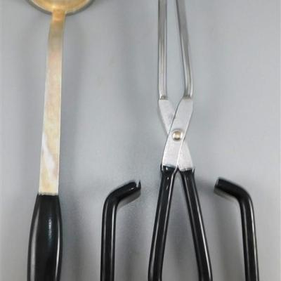 158 Vintage Black Handle Kitchen Lot of 7- EKCO Flint / Household/ B&F System / Few No Names