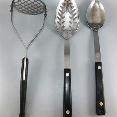 158 Vintage Black Handle Kitchen Lot of 7- EKCO Flint / Household/ B&F System / Few No Names
