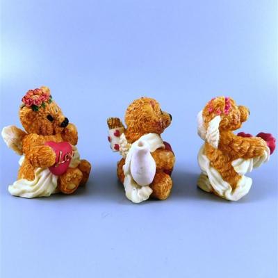 160 Popular Imports 1997 Mini Tea Set - Valentines and Bears 5 1/2 Plate