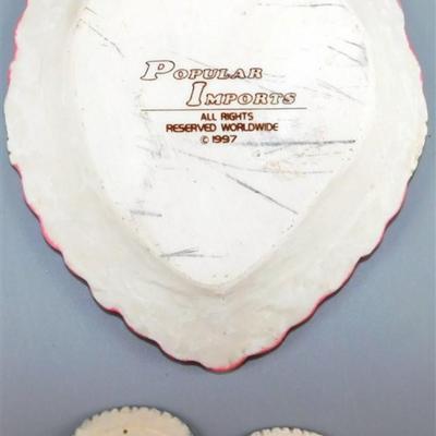 160 Popular Imports 1997 Mini Tea Set - Valentines and Bears 5 1/2 Plate