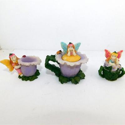 165 Mini Fairy Plastic Tea set 5 inches