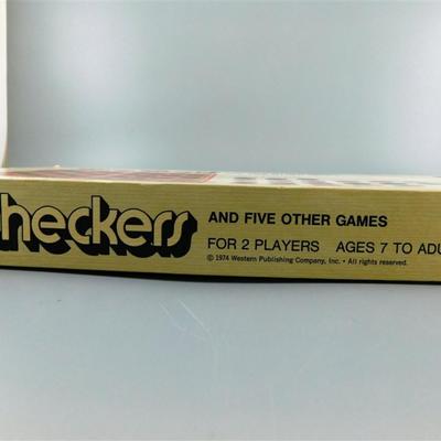 166 Lot of 2 Vintage Games- Pavilion Dominos 1994 / Whitman Checkers 1974