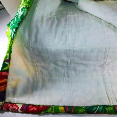 174 Tropical Bird of Paradise Bed Spread 98 x 106