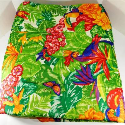 174 Tropical Bird of Paradise Bed Spread 98 x 106