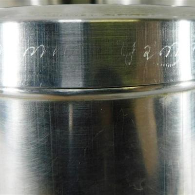 194 Lot of 7 Kitchen Items- Large Stainless Mixing Bowl 12" Vintage Flint Mixer - 4 Stainless Storage Containers