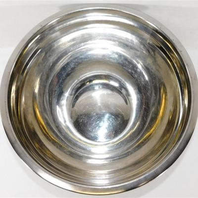 194 Lot of 7 Kitchen Items- Large Stainless Mixing Bowl 12" Vintage Flint Mixer - 4 Stainless Storage Containers