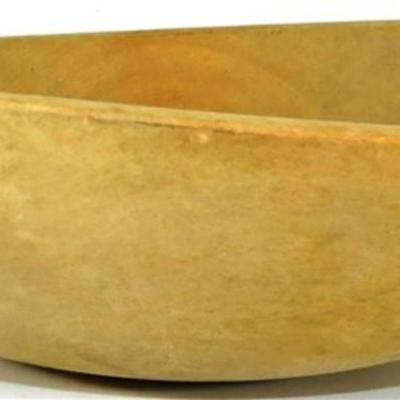 195 10 1/2 Small Wooden Dough Bowl - 7 x 14 Lot of 2 Plaid Coffee Shadow Box Style Pictures- 15" Wooden Sculpture of Lily Pads and...