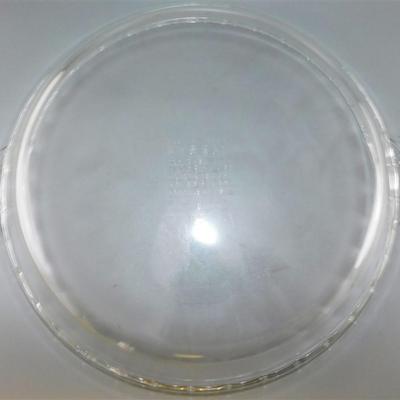 196 Lot of 5 - Pyrex 9-10 inches / Apple Pie 1983 Royal China 11 inches / Glass Platter 13 1/2