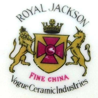 209 B23 of 20 Royal Jackson China Floral Design with Gold Trim