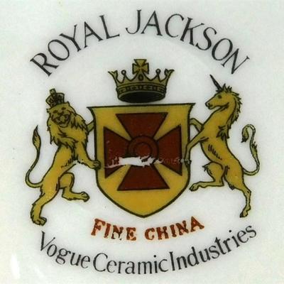 209 B23 of 20 Royal Jackson China Floral Design with Gold Trim