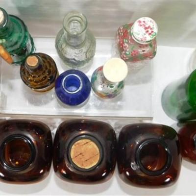 210 Lot of 15 Vintage Bottles Multiple Shapes and Sizes