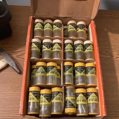 W1319 Vintage Presto Tacks Bolts Craftsman Tool Box
