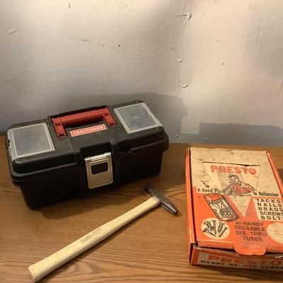 W1319 Vintage Presto Tacks Bolts Craftsman Tool Box