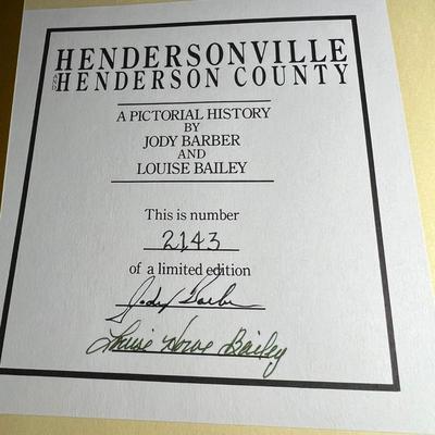 Historical Hendersonville/Saluda - Signed Art, Books Plus Memory Bears (LR-RG)