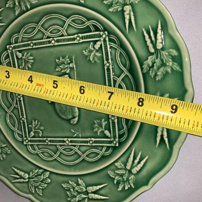 Sur La Table Green Rabbit Plates 9" diameter