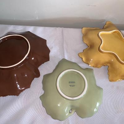 Ceramic leaf plate collection