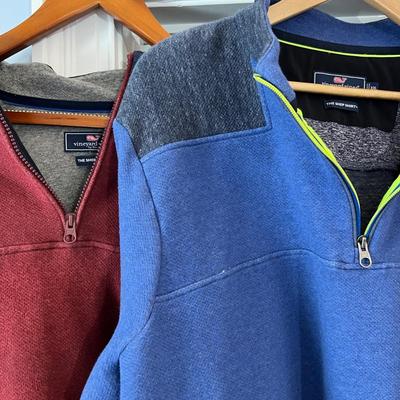 7 Pc. Lot Men's Tops/Jackets - Polo, Nautica, Vineyard Vines, Robert Graham Sz. XL