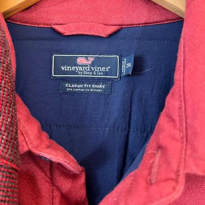 7 Pc. Lot Men's Tops/Jackets - Polo, Nautica, Vineyard Vines, Robert Graham Sz. XL