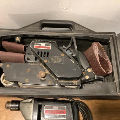 W1354 Craftsman Sander, Drill & Case