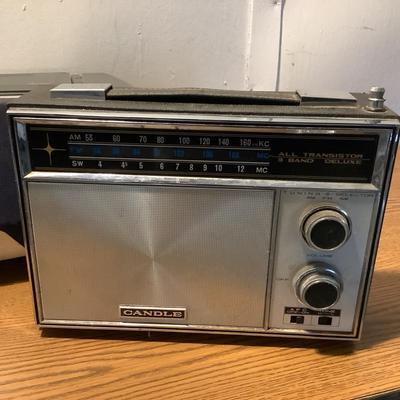 W1355 Sony Radio Lot Candle Radio
