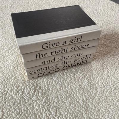 Coco Chanel quote book set