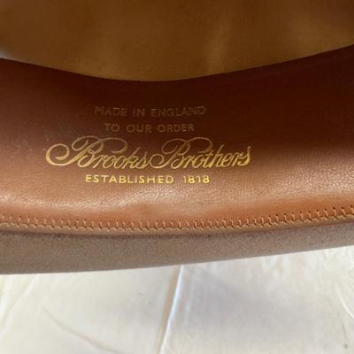 U1241 Vintage Brooks Brothers Fedora Hat with Ribbon and Hat Box