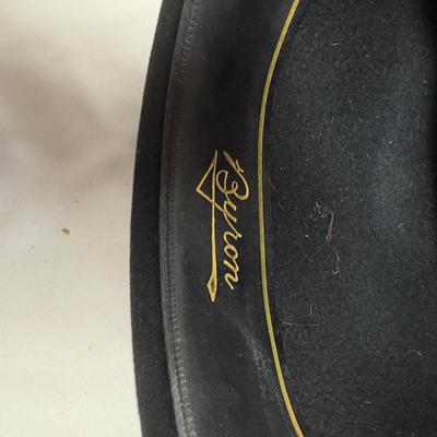 U1246 Vintage Byron Velvet Fedora Hat, Trachten Style with Cap,Sheffield, Hats