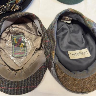 U1246 Vintage Byron Velvet Fedora Hat, Trachten Style with Cap,Sheffield, Hats