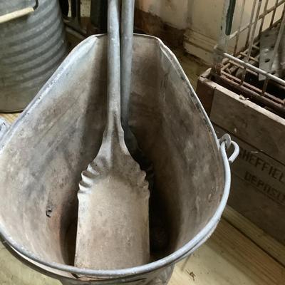 W1365 Vintage Coal Shuttle & Advertising Crate