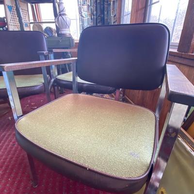 Vintage Green Chairs (Set of Three)
