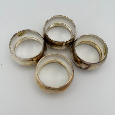 Vintage Silver Plate Napkin Rings From Tempest Silver
