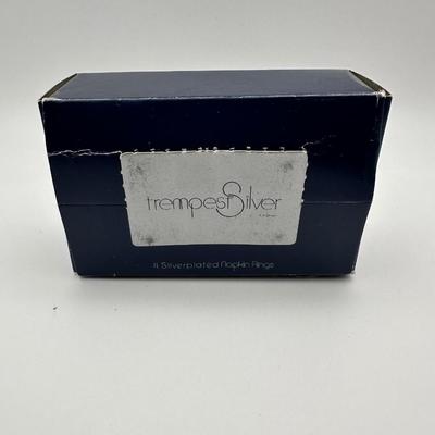 Vintage Silver Plate Napkin Rings From Tempest Silver